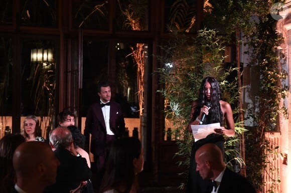 Francesco Carrozzini et Naomi Campbell lors du dîner des "Franca Sozzani Awards" au 74ème Festival International du Film de Venise (Mostra), le 1er septembre 2017