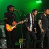 Le groupe "The Jacksons" avec Jackie Jackson, Tito Jackson, Jermaine Jackson et Marlon Jackson (anciennement The Jackson 5 avec Michael Jackson) - Le groupe "The Jacksons" en concert au festival de Blackpool en Angleterre le 26 aout 2017
