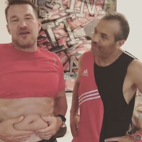 Benjamin Castaldi, décidé à perdre du poids, a fait appel à un coach.