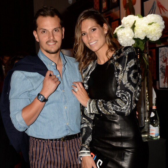 Exclusif - Juan Arbelaez et sa compagne Laury Thilleman (Miss France 2011) - Soirée au Kiehl's Club lors du 43ème Festival du Cinéma Américain de Deauville, France, le 2 septembre 2017. © Rachid Bellak/Bestimage