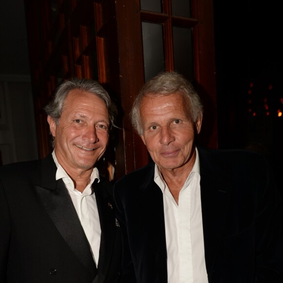 Exclusif - Philippe Augier (Maire de Deauville) et Patrick Poivre d'Arvor (PPDA) - Soirée au Kiehl's Club lors du 43ème Festival du Cinéma Américain de Deauville, France, le 2 septembre 2017. © Rachid Bellak/Bestimage