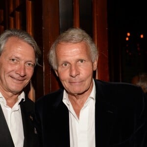 Exclusif - Philippe Augier (Maire de Deauville) et Patrick Poivre d'Arvor (PPDA) - Soirée au Kiehl's Club lors du 43ème Festival du Cinéma Américain de Deauville, France, le 2 septembre 2017. © Rachid Bellak/Bestimage