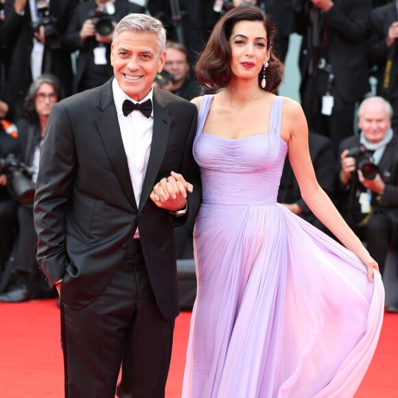 George Clooney et sa femme Amal à la première de "Suburbicon" au 74ème Festival International du Film de Venise (Mostra), le 2 septembre 2017