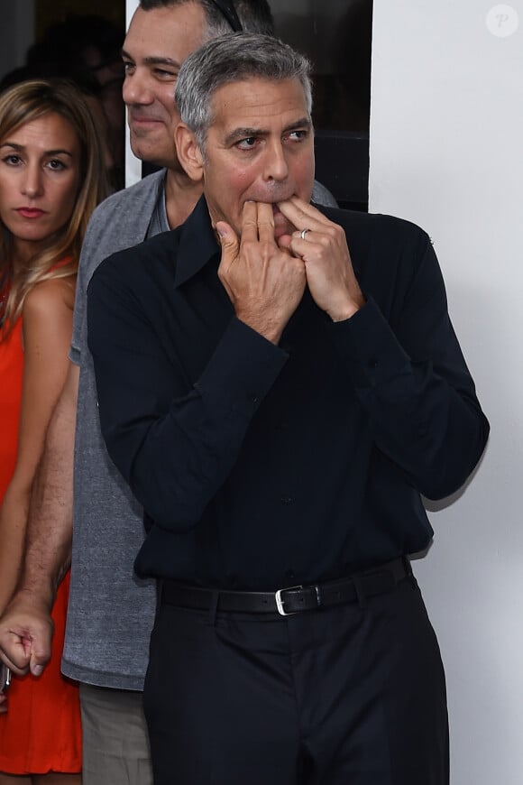 Julianne Moore, George Clooney au photocall de "Suburbicon" lors du 74e Festival International du Film de Venise (Mostra), le 2 septembre 2017.