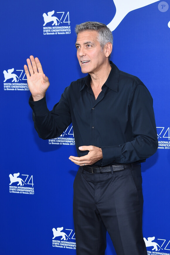George Clooney au photocall de "Suburbicon" lors du 74e Festival International du Film de Venise (Mostra), le 2 septembre 2017.