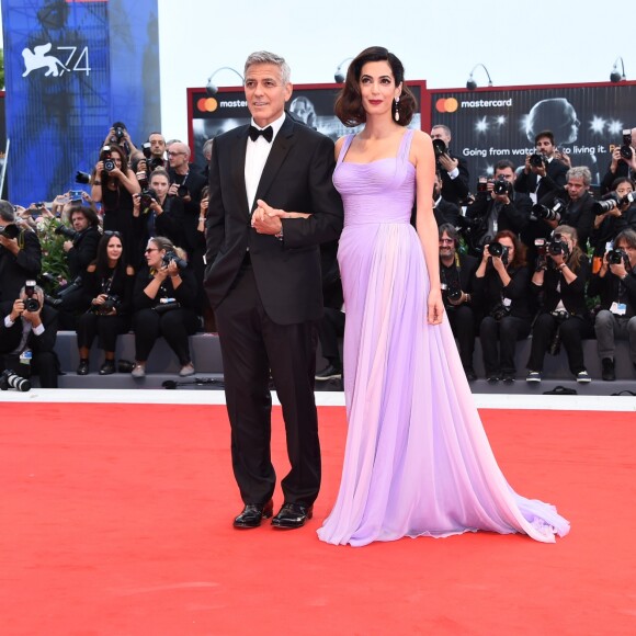 George Clooney et sa femme Amal Alamuddin à la première de "Suburbicon" au 74ème Festival International du Film de Venise (Mostra), le 2 septembre 2017.
