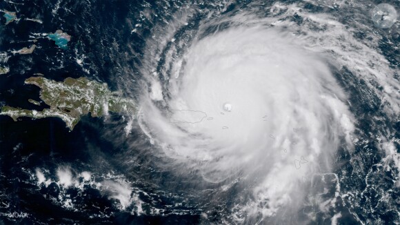 Image satellite de l'ouragan Irma prise le 6 septembre 2017.
