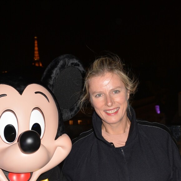 Karin Viard et Mickey Mouse - Lancement de l'évènement " BHV loves Mickey" au Perchoir à Paris le 7 septembre 2017