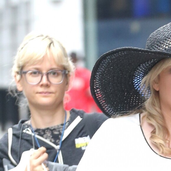 Rebel Wilson sur le tournage du film " Isn't it romantic " à New York Le 25 Juillet 2017