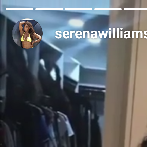 Serena Williams dévoile un montage vidéo de sa grossesse sur Instagram le 13 septembre 2017.