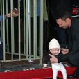 Adam Levine avec sa femme Behati Prinsloo et sa fille Dusty Rose Levine - Adam Levine reçoit son étoile sur le Walk of Fame à Hollywood, le 10 février 2017.