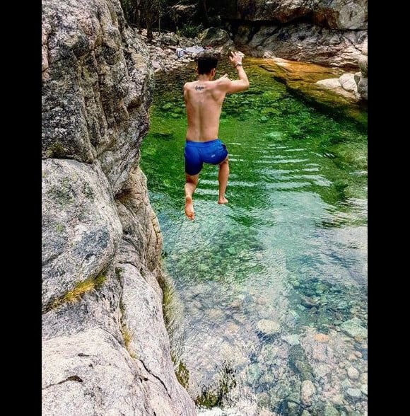 Juan Arbelaez lors de vacances en Corse, Instagram, le 1er juillet 2017.