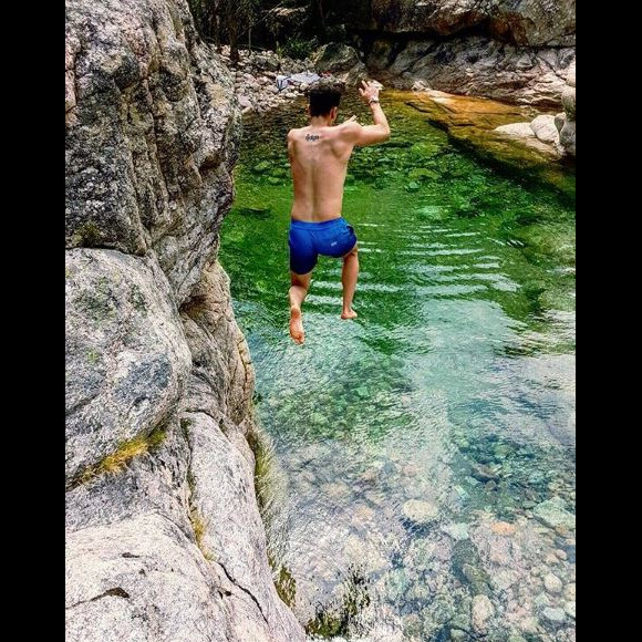Juan Arbelaez lors de vacances en Corse, Instagram, le 1er juillet 2017.
