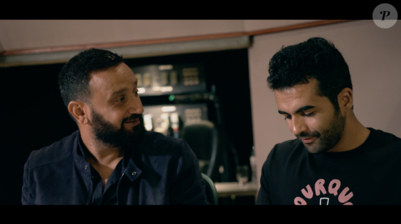 Nazim en studio avec Cyril Hanouna pour l'enregistrement de son single Pourquoi veux-tu que je danse ?, des coulisses déjantées... © Universal / Polydor