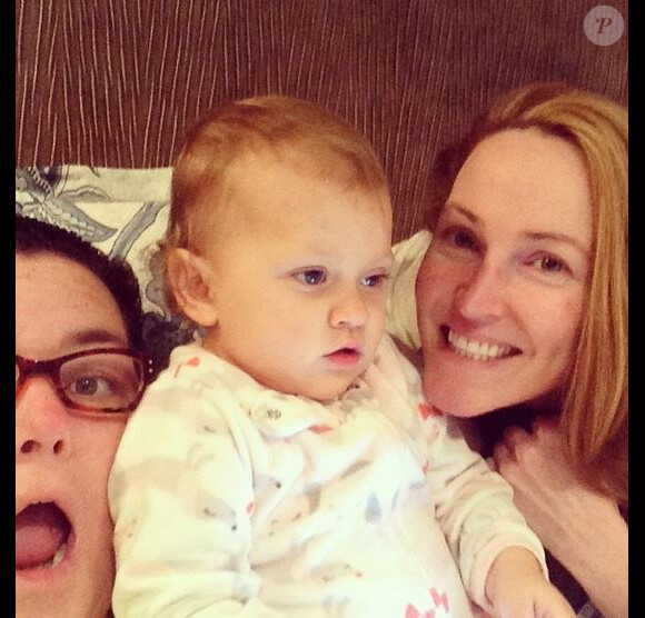 Rosie O'Donnell, Michelle Rounds et leur fille Dakota, le 11 avril 2014.