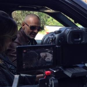 Christian Audigier lors du tournage du documentaire "Vif the movie", retraçant son parcours et son combat contre le cancer.