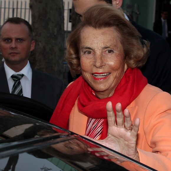 Liliane Bettencourt lors de la 14e cérémonie de remise des L'Oréal-Unesco Awards le 29 mars 2012.