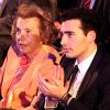 Liliane Bettencourt et son petit-fils Jean-Victor lors de la 14e cérémonie de remise des L'Oréal-Unesco Awards le 29 mars 2012.