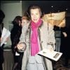 Liliane Bettencourt au défilé Yves Saint Laurent collection haute-couture, printemps-été 2001, à Paris, le 24 janvier 2001. LILIANE BETTENCOURT, PEOPLE AU DEFILE YVES SAINT-LAURENT COLLECTION HAUTE COUT
