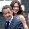 Nicolas Sarkozy et Carla Bruni à Londres le 18 juin 2010