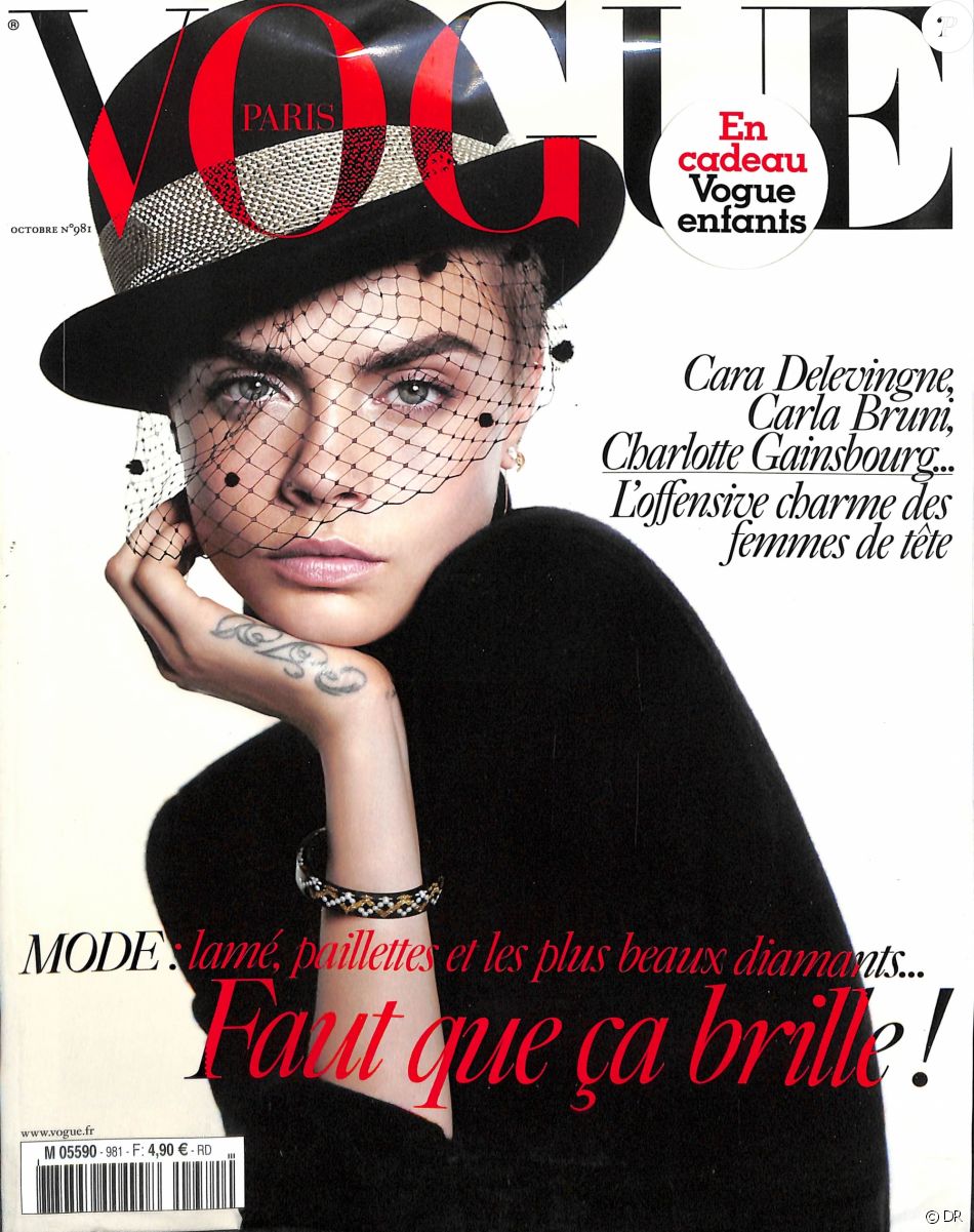  Couverture  du magazine Vogue  en kiosques le 22 septembre 