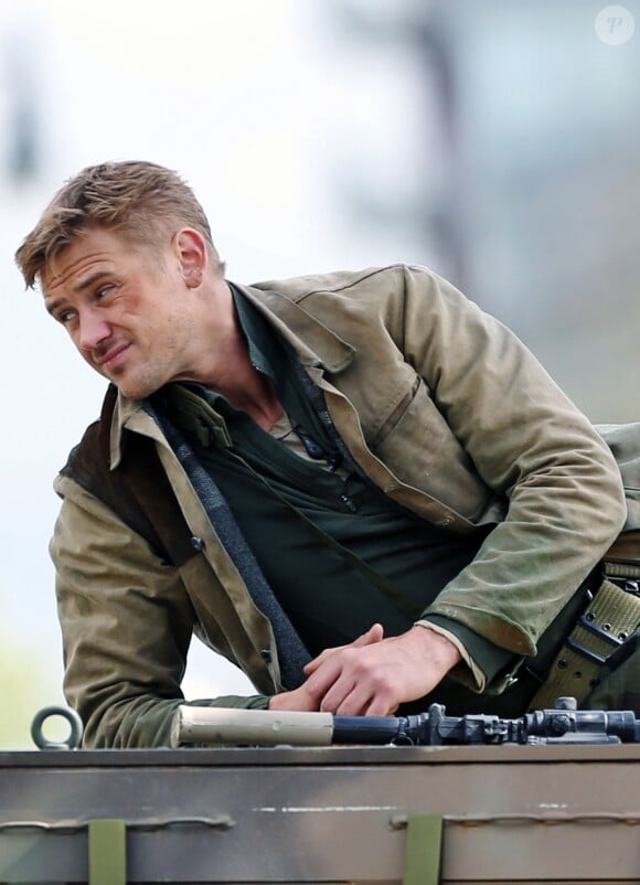 Exclusif - Boyd Holbrook sur le tournage de ''The Predator'' à Vancouver, le 24 avril 2017