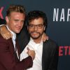 Wagner Moura, Boyd Holbrook à la première de la saison 2 de 'Narcos' au cinémas The Arclight à Hollywood, le 24 août 2016