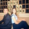 Olivier Chiabodo et Frédérique Le Calvez à la tête de "La Roue de la fortune", en décembre 1994.