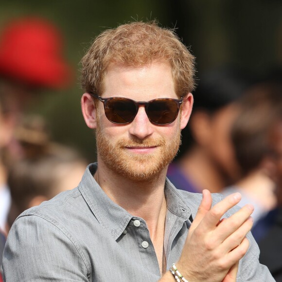 Le prince Harry à l'épreuve de cyclisme lors des Invictus Games 2017. Le 27 septembre 2017