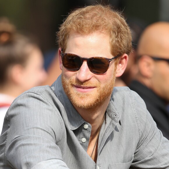 Le prince Harry à l'épreuve de cyclisme lors des Invictus Games 2017. Le 27 septembre 2017