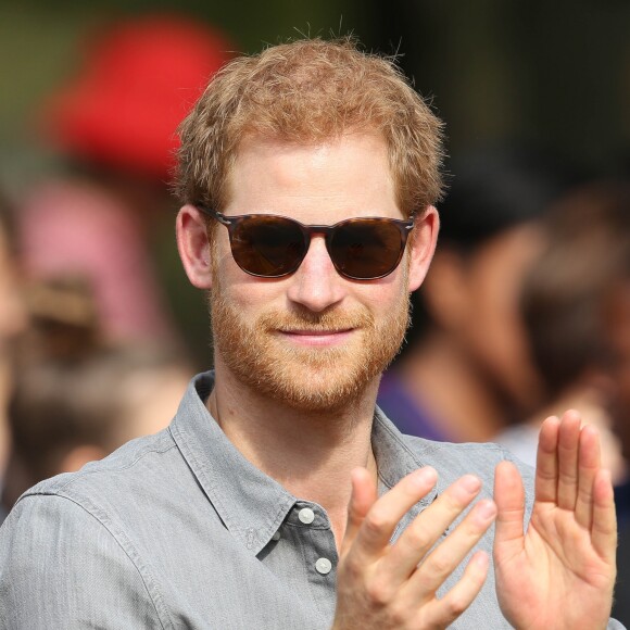 Le prince Harry à l'épreuve de cyclisme lors des Invictus Games 2017. Le 27 septembre 2017