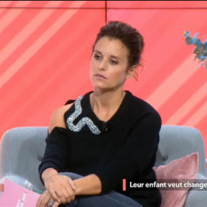 Faustine Bollaert dans "Ça commence aujourd'hui" sur France 2, le 28 septembre 2017.