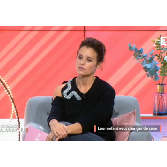 Faustine Bollaert dans "Ça commence aujourd'hui" sur France 2, le 28 septembre 2017.