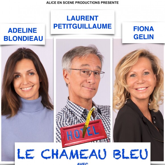 Affiche de la pièce de théâtre 'Le Chameau Bleu'