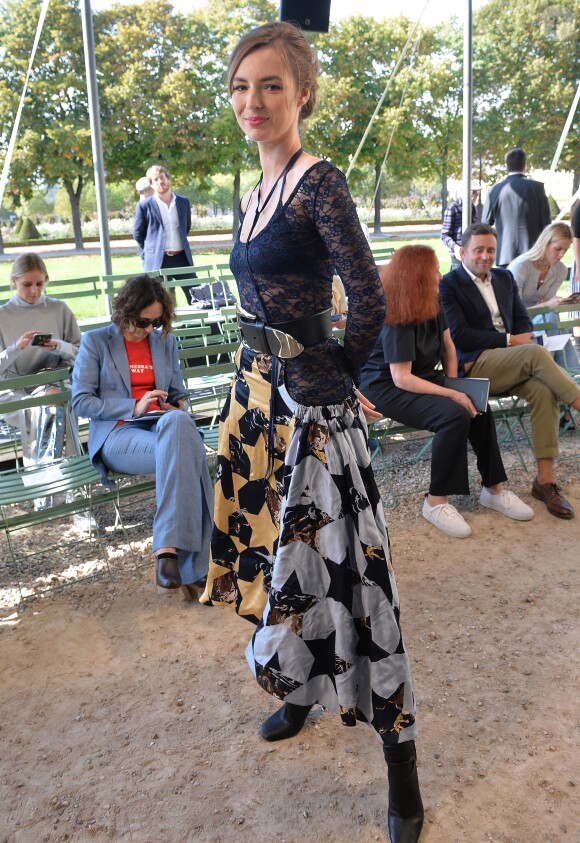 Louise Bourgoin au défilé de mode printemps-été 2018 "Nina Ricci" à Paris. Le 29 septembre 2017 © CVS-Veeren / Bestimage