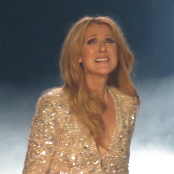 Semi-exclusif - Céline Dion au Caesars Palace à Las Vegas le 23 février 2016.