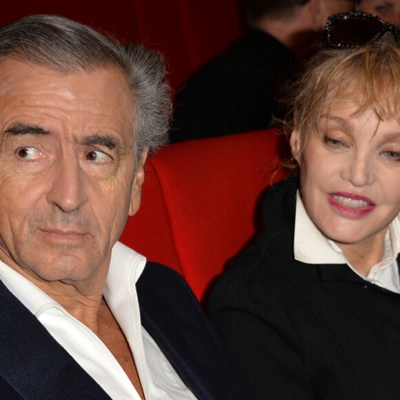 Arielle Dombasle et son mari Bernard-Henri Lévy (BHL) - Avant première du film "Monsieur & Madame Adelman" cinéma MK2 Bibliothèque à Paris, le 27 février 2017. © Veeren/Bestimage