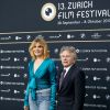 Roman Polanski et sa femme Emmanuelle Seigner - Avant-première du film "D'après une histoire vraie" lors du festival du film de Zurich, le 2 octobre 2017.