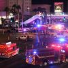 Un cadavre gît sur le sol après la tuerie de Las Vegas le 1er octobre 2017. Le tireur, Stephen Paddock s'est tué dans la chambre d’hôtel d’où il a tiré et abattu 50 personnes dans un festival à Las Vegas. L’Etat Islamique a revendiqué la tuerie Las Vegas