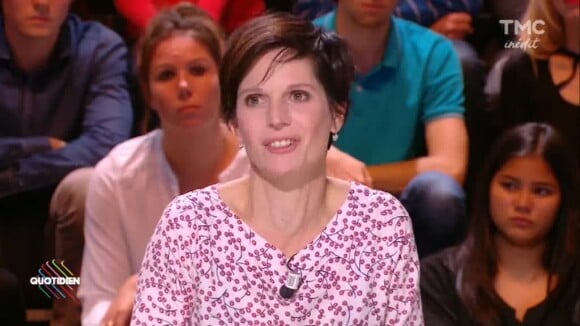 Sandrine Rousseau défend Christine Angot dans "Quotidien" sur TMC, le 4 octobre 2017.