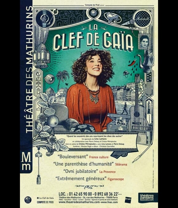 "La clé de Gaïa" avec Lina Lamara et Pierre Delaup, mis en scène par Cristos Mitropoulos, au Théâtre des Mathurins à Paris, depuis le 22 septembre 2017. 