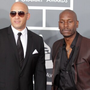 Vin Diesel, Tyrese Gibson - 55e cérémonie des Grammy Awards à Los Angeles le 10 Fevrier 2013.