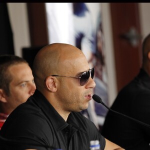 Vin Diesel, Dwayne Johnson et Gal Gadot - Conférence de presse pour le film "Fast & Furious 5" à Marseille le 28 avril 2011