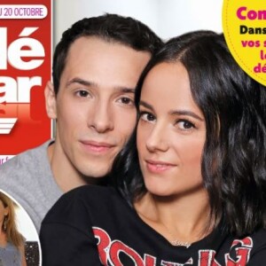 Couverture du magazine "Télé Star", avec Alizée et Grégoire Lyonnet, en kiosques le 9 octobre 2017.