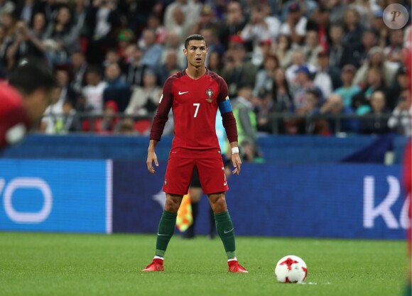 Cristiano Ronaldo lors du match Portugal - Chili à Kazan. Le 28 juin 2017.