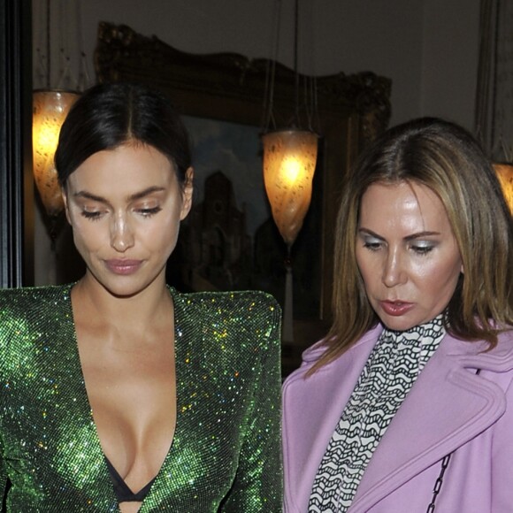 Irina Shayk assiste au spectacle sur glace "Intimissimi On Ice" à Vérone. Le 6 octobre 2017.