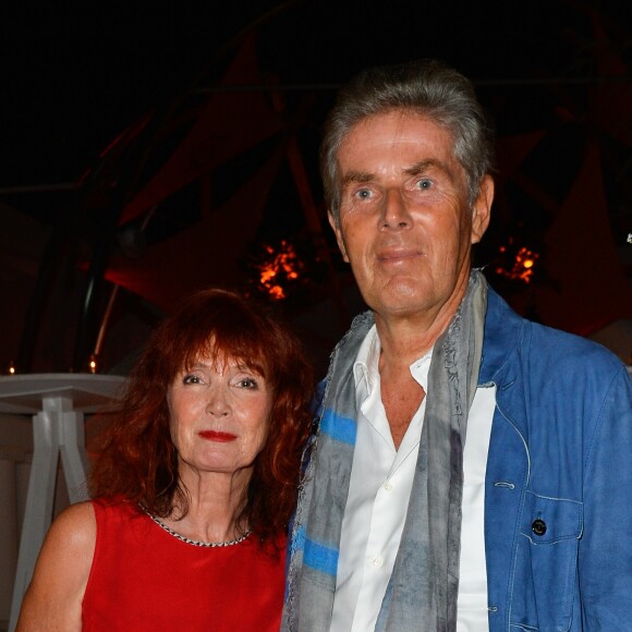 Semi-Exclusif - Sabine Azéma et Dominique Desseigne lors de la soirée d'inauguration de la "Suite Michèle Morgan" de l'Hôtel Barrière le Majestic Cannes, le 7 octobre 2017. © Guirec Coadic/Bestimage 