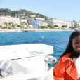 Semi-Exclusif - Karidja Touré lors du week end d'inauguration de la "Suite Michèle Morgan" de l' Hôtel   Barrière le Majestic Cannes , le 7 octobre 2017. © Guirec Coadic/Bestimage