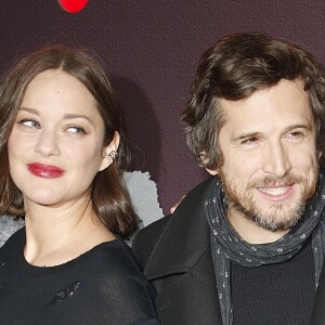 Marion Cotillard (enceinte) et son compagnon Guillaume Canet - Avant-première du film "Rock'n Roll" au Pathé Beaugrenelle à Paris le 13 février 2017.