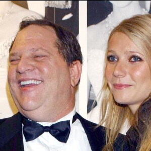Harvey Weinstein et Gwyneth Paltrow à Londres le 20 octobre 2002.